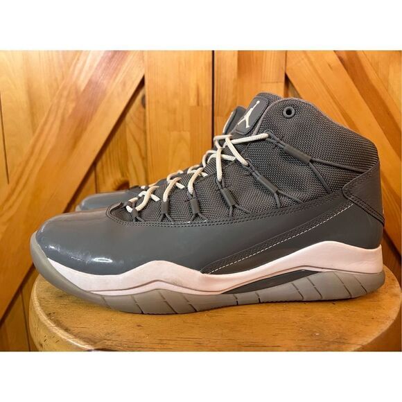 Jordan Prime Flight Premium 648723-003 Cool Grey White Wolf Supreme Mens Size 8 - Picture 1 of 8